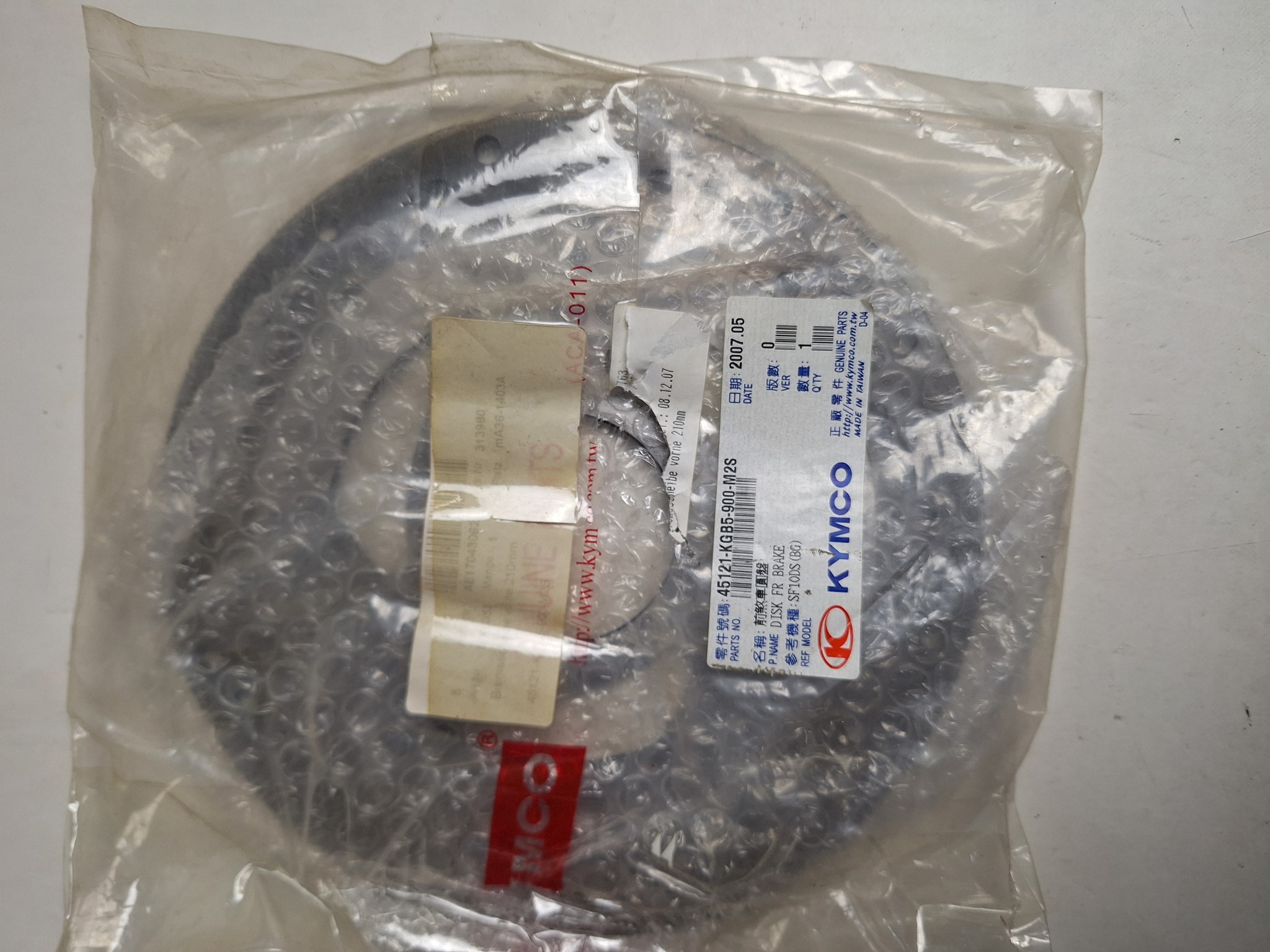 Picture of Kymco  SUPER9 50 AC 2T EUROII  BREMSSCHEIBE  45121-KGB5-900-M2S